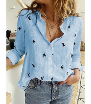 Solid Color Loose Linen Shirt