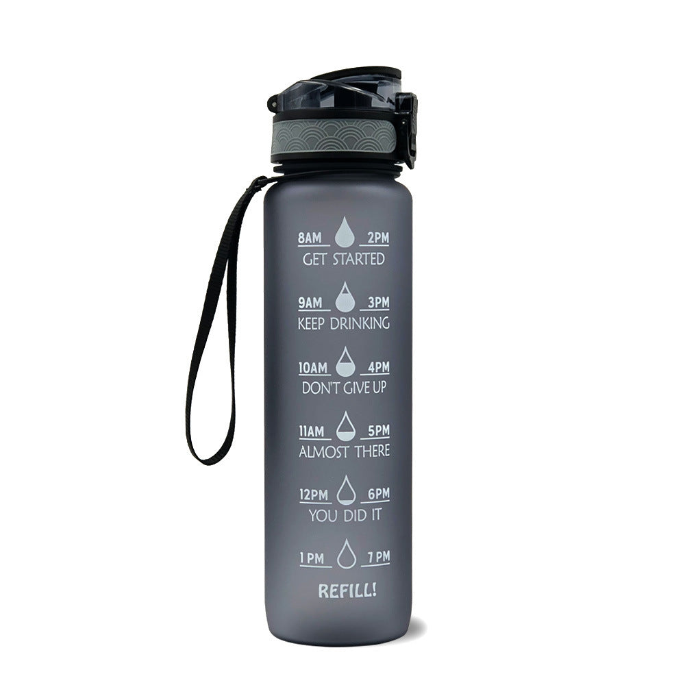 Tritan Motivational Time Marked Bottle