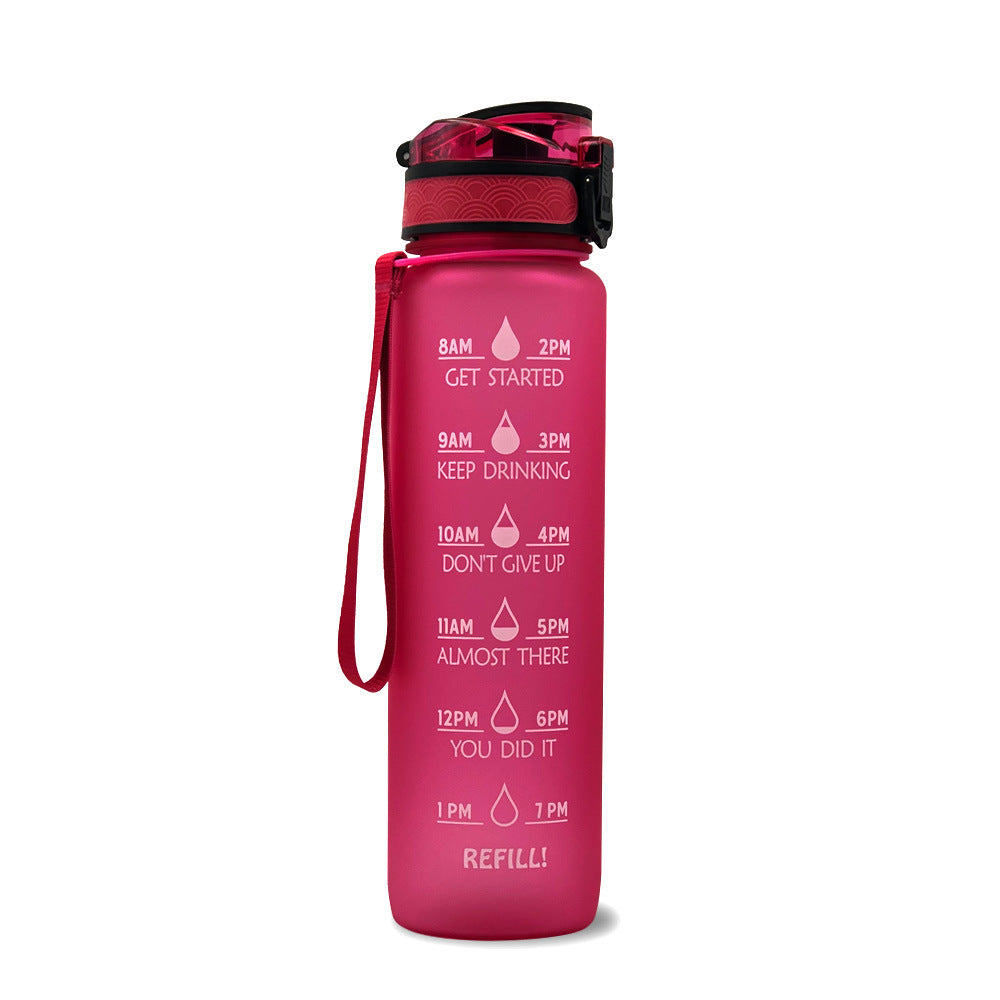 Tritan Motivational Time Marked Bottle