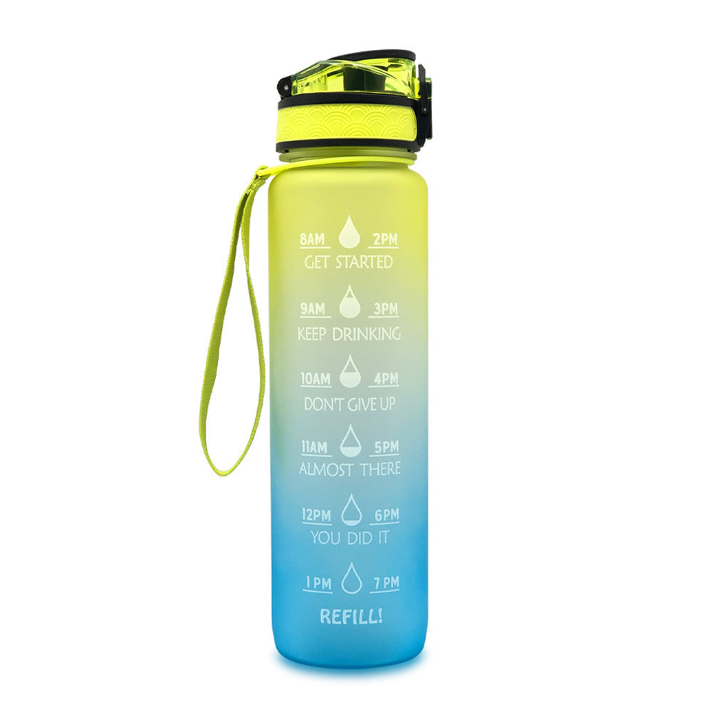 Tritan Motivational Time Marked Bottle