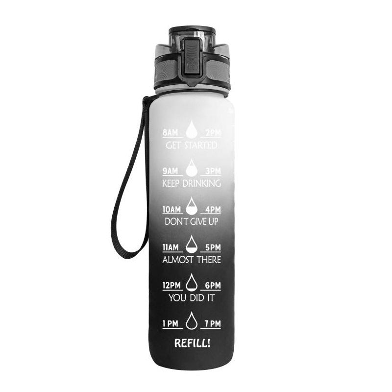 Tritan Motivational Time Marked Bottle