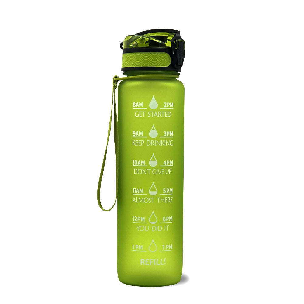 Tritan Motivational Time Marked Bottle