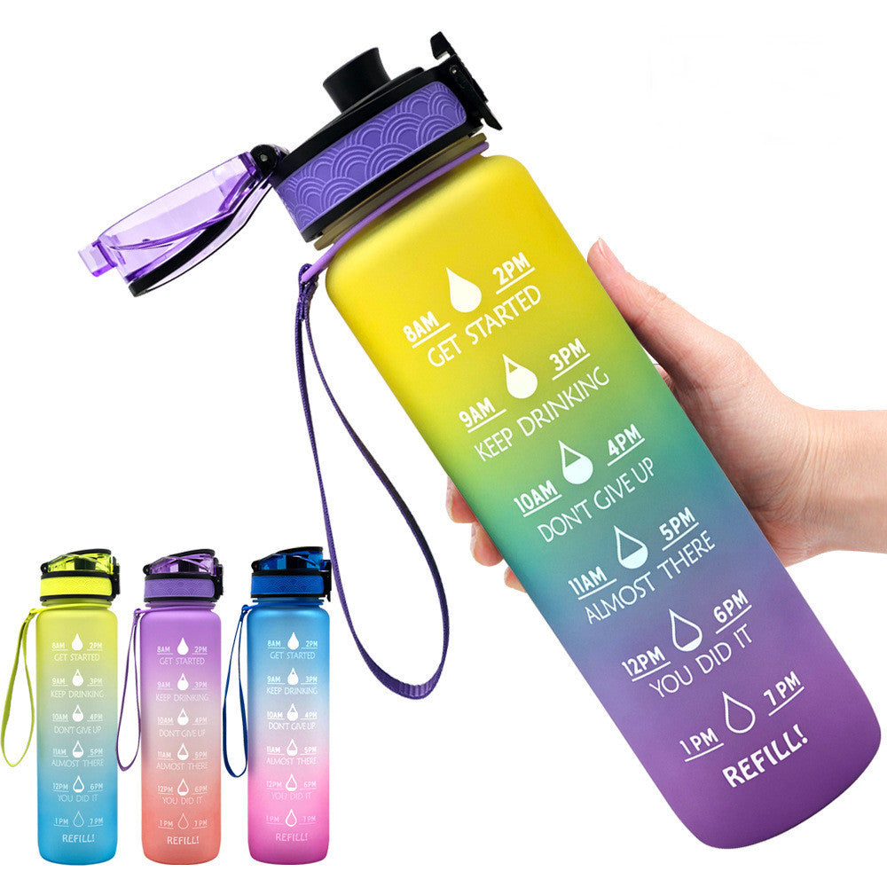 Tritan Motivational Time Marked Bottle