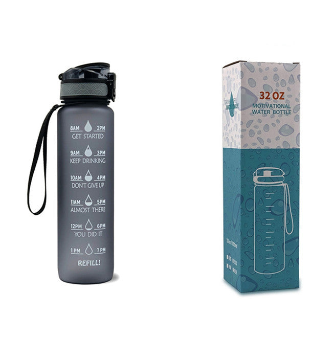 Tritan Motivational Time Marked Bottle