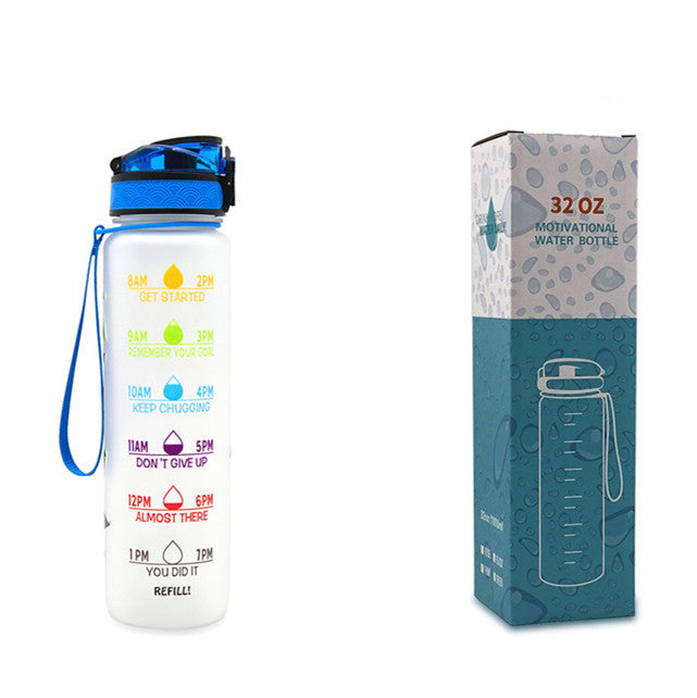 Tritan Motivational Time Marked Bottle