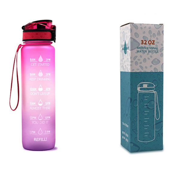 Tritan Motivational Time Marked Bottle