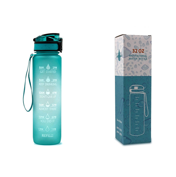Tritan Motivational Time Marked Bottle
