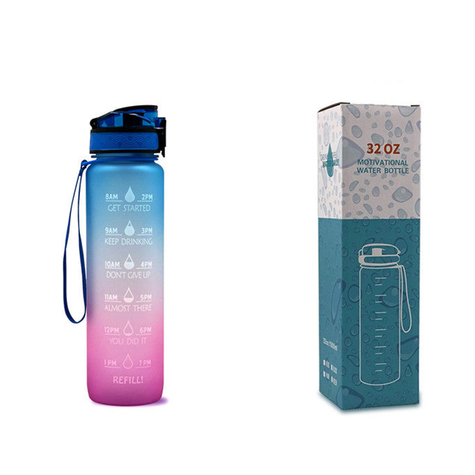 Tritan Motivational Time Marked Bottle
