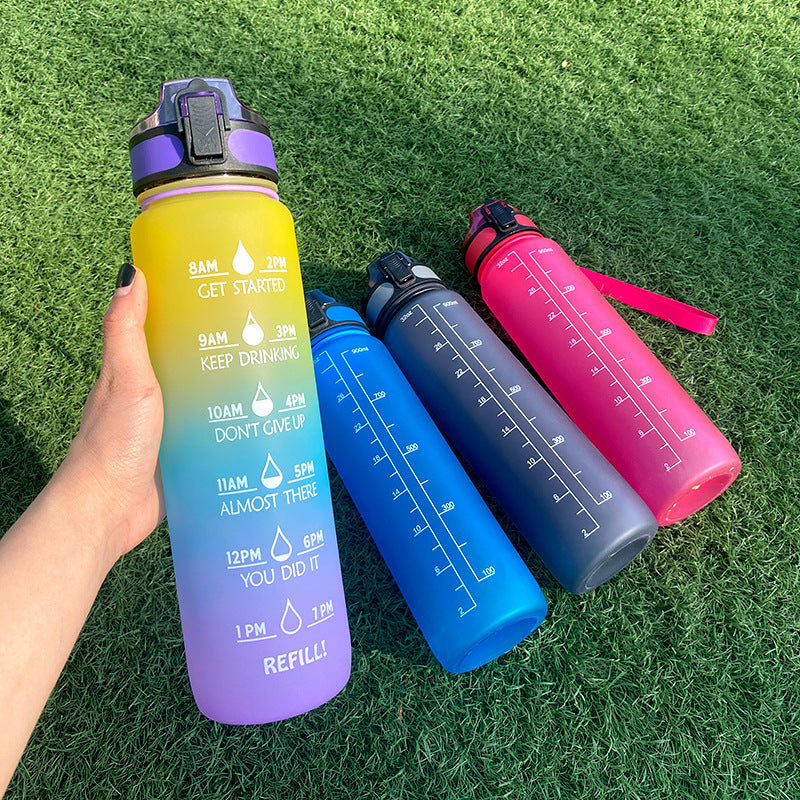 Tritan Motivational Time Marked Bottle