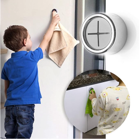 Adhesive towel hooks for kitchen use