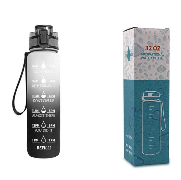 Tritan Motivational Time Marked Bottle