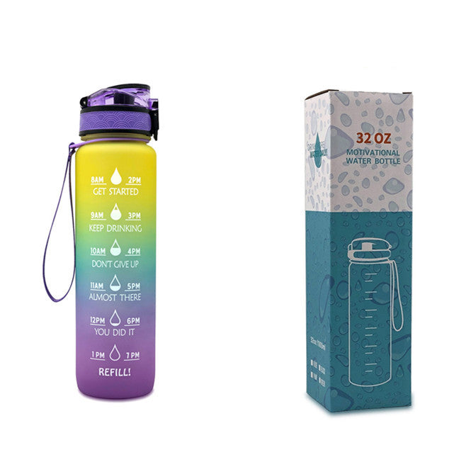 Tritan Motivational Time Marked Bottle
