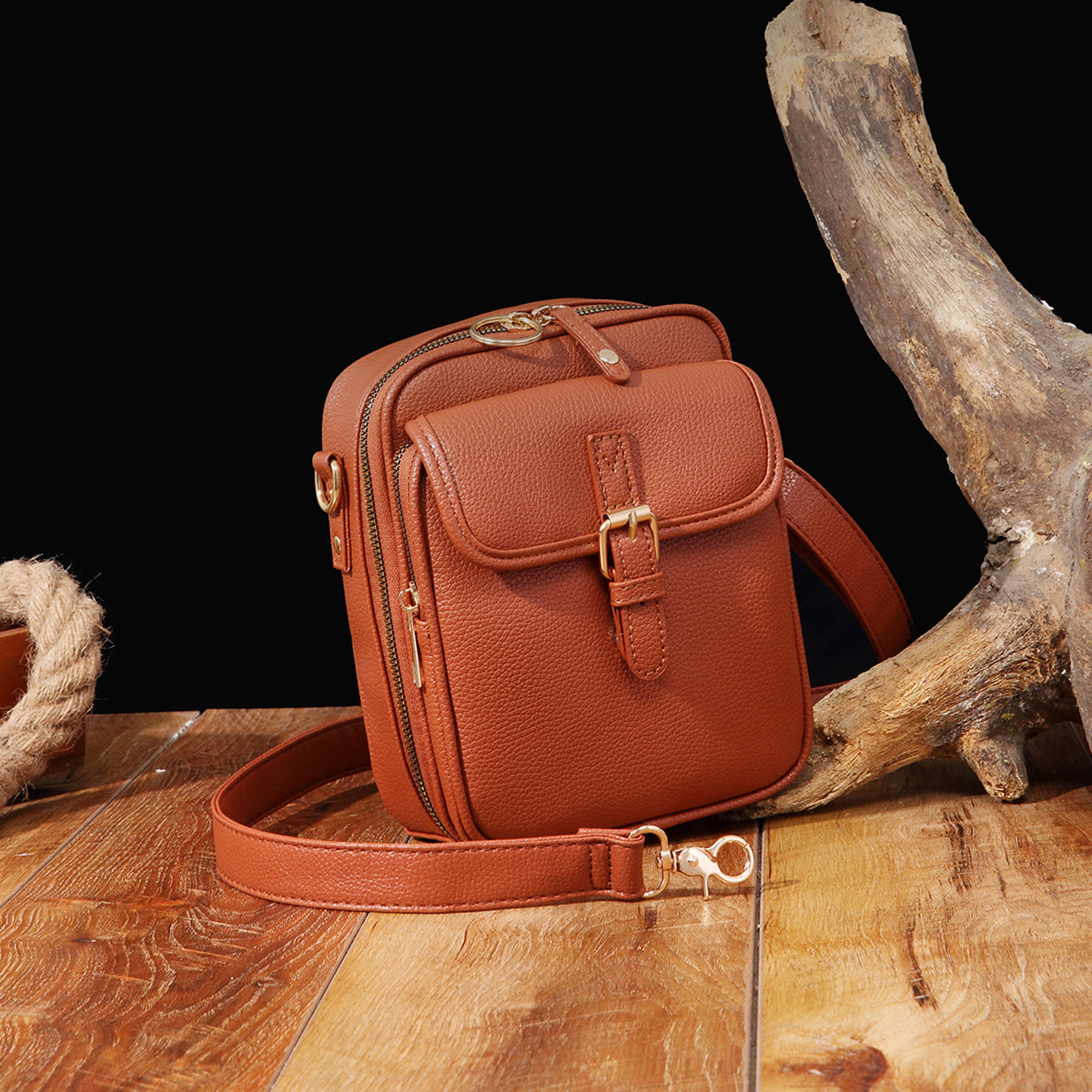 Vintage Large Capacity Messenger Backpack
