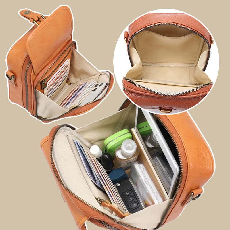 Vintage Large Capacity Messenger Backpack