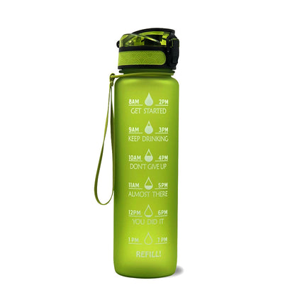 Tritan Motivational Time Marked Bottle