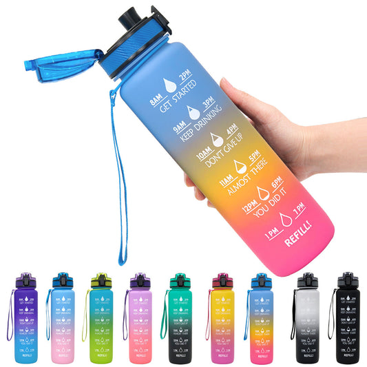 Tritan Motivational Time Marked Bottle
