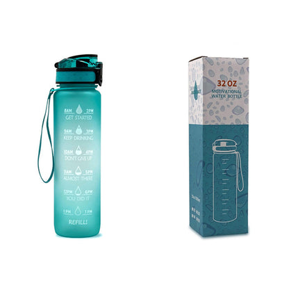 Tritan Motivational Time Marked Bottle