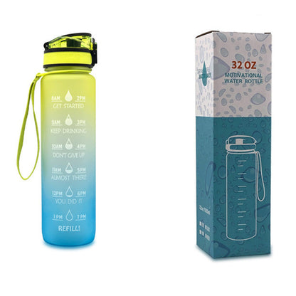 Tritan Motivational Time Marked Bottle