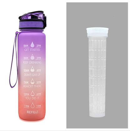 Tritan Motivational Time Marked Bottle